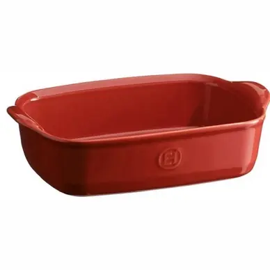 Dernier Modèle Plat à Four Emile Henry Brique 360 x 230 mm (3-pièces)